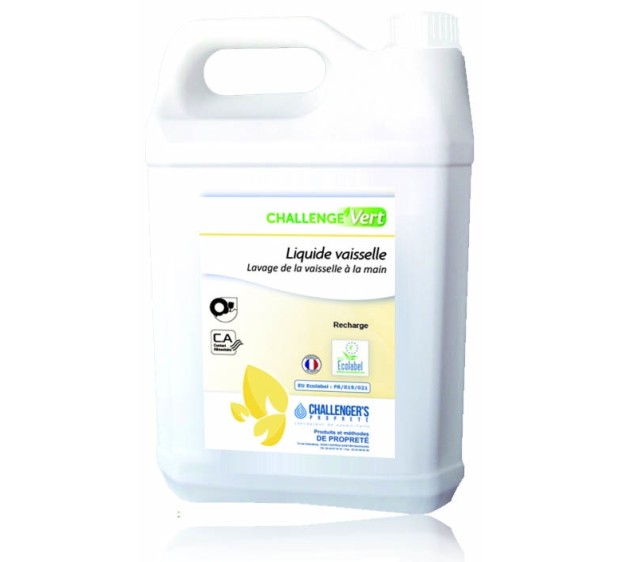 PRODUIT LIQUIDE VAISSELLE À LA MAIN ECOLABEL 5 L