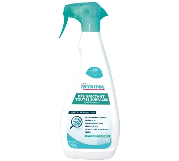 SPRAY DESINFECTANT WYRITOL TOUTES SURFACES 750 ML