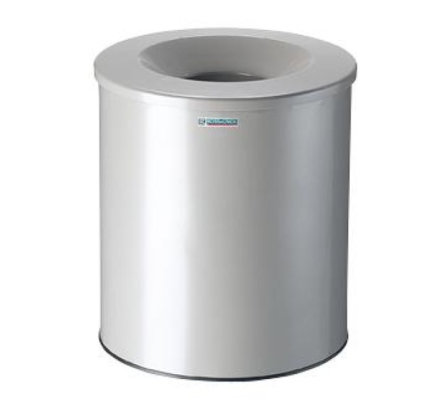 CORBEILLE PAPIER ANTI-FEU NEO GRIS MANGANESE