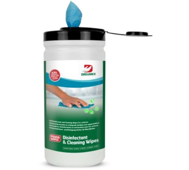 TUBE 170 LINGETTES AGRO BLEUES NETTOYANTES ET DESINFECTANTES