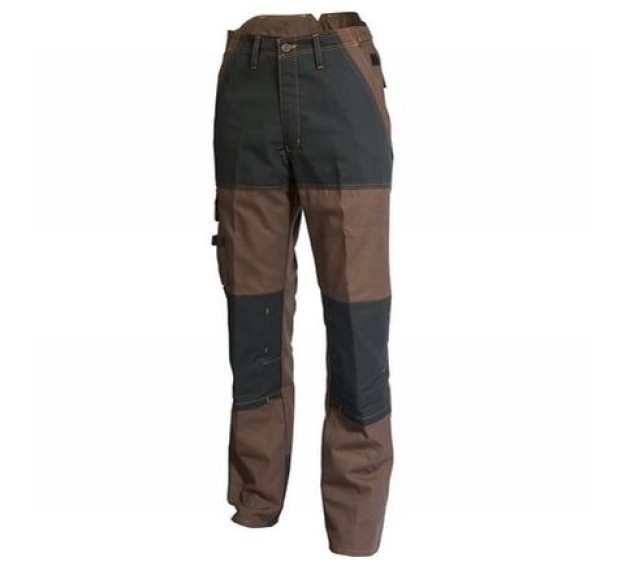 PANTALON DE TRAVAIL HOMME/FEMME Craft Worker RENFORCE MARRON/NOIR