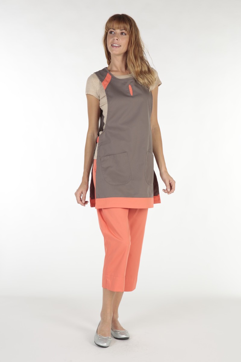 CHASUBLE PROFESSIONNEL FEMME DEBBY CACAO ABRICOT REF. 2CH0116