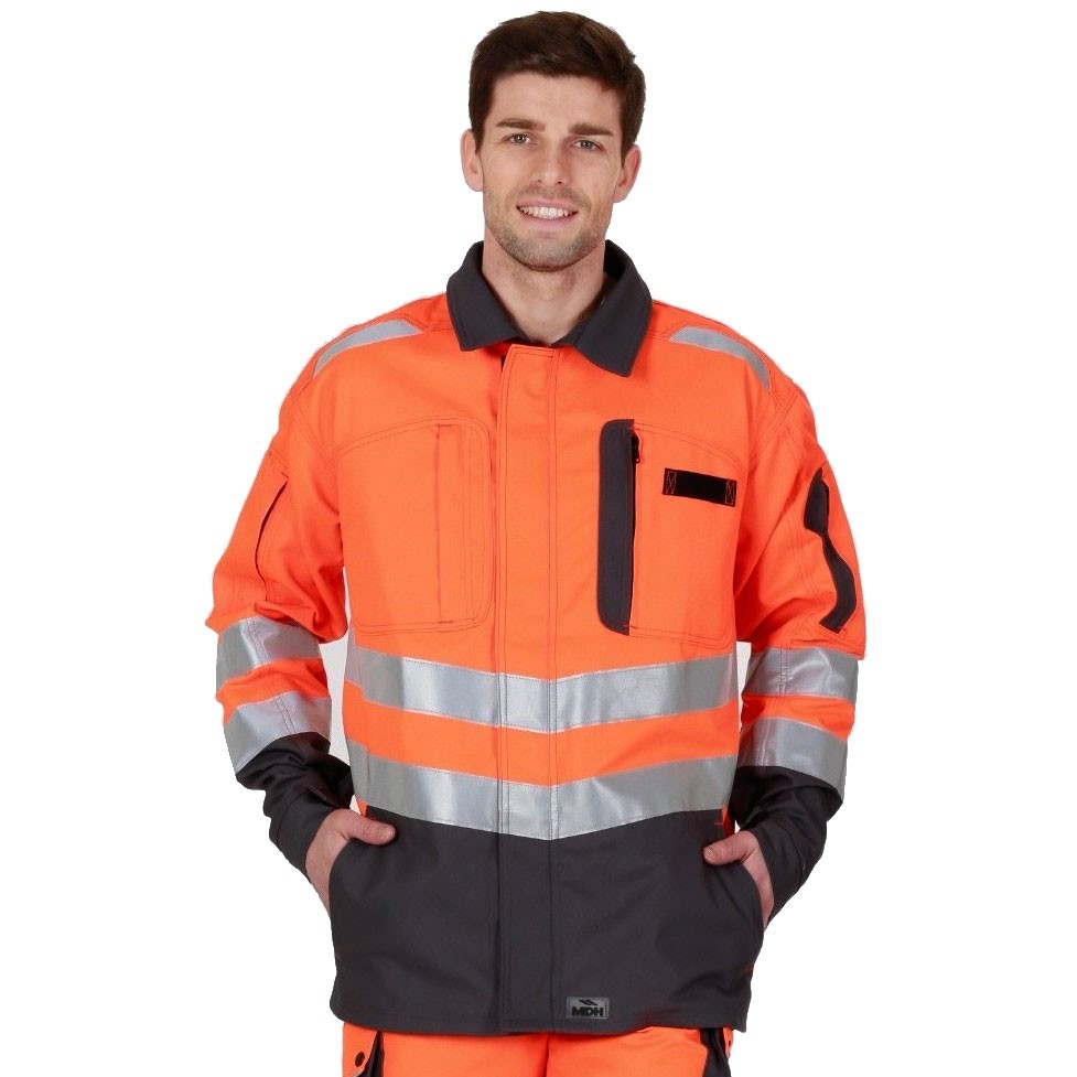 VESTE REFLECHISSANTE HOMME FEMME ROADY ORANGE FLUO CONVOY