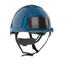 CASQUE EVOLITE BLEU RAL5012 + JUGULAIRE + PORTE BADGE