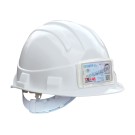 CASQUE DE CHANTIER OPALE AVEC PORTE-BADGE BLANC 