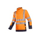 VESTE RÉFLÉCHISSANTE HOMME/FEMME SOFTSHELL PLAYFORD ORANGE FLUO/MARINE