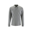 POLO DE TRAVAIL HOMME MANCHES LONGUES GRIS CHINE