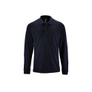 POLO HOMME MANCHES LONGUES MARINE T.3XL