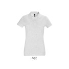 POLO DE TRAVAIL FEMME MANCHES COURTES GRIS ASH