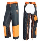JAMBIERES ANTI-COUPURE DE PROTECTION TRONCONNEUSE AUJA GRIS/ORANGE