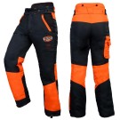 PANTALON BUCHERON ANTI-COUPURE TRONCONNEUSE AUPA GRIS/ORANGE 