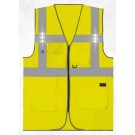 GILET HAUTE VISIBILITE LED SAFARI LED JAUNE FLUO