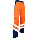 PANTALON RÉFLÉCHISSANT HOMME/FEMME BALISE ORANGE FLUO/MARINE