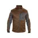 VESTE POLAIRE DE TRAVAIL HOMME/FEMME CONVEX BRUN ARGILE/GRIS ANTHRA 