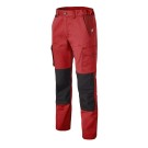 PANTALON DE TRAVAIL HOMME/FEMME GENOUILLERES OVERMAX ROUGE 