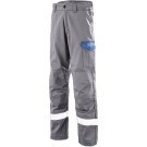 PANTALON REFLECHISSANT/IGNIFUGE/SOUDEUR/ANTISTATIQUE/ANTI-ACIDE/ATEX OLCA KOLOR 320 XP GRIS ACIER/BLEU BUGATTI