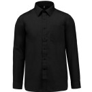 CHEMISE HOMME POPELINE PC NOIR 
