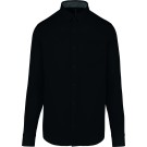 CHEMISE DE TRAVAIL HOMME COTON MANCHES LONGUES NOIR