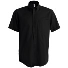 CHEMISE DE TRAVAIL HOMME COTON MANCHES COURTES NOIR