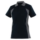 POLO DE TRAVAIL FEMMME MANCHES COURTES PRISMIK BLEU NAVY/GRIS ACIER 