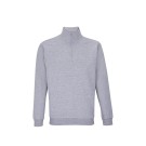 SWEAT DE TRAVAIL COL ZIPPE ECORESPONSABLE CONRAD GRIS CHINE