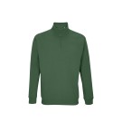 SWEAT DE TRAVAIL COL ZIPPE ECORESPONSABLE CONRAD VERT BOUTEILLE T. 4XL