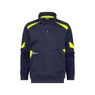 SWEAT DE TRAVAIL ARATU BLEU NUIT/JAUNE FLUO