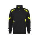 SWEAT DE TRAVAIL ARATU NOIR/JAUNE FLUO