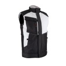 BODYWARMER CELESTE BLANC /GRIS 
