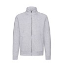 SWEAT ZIPPE HEATHER GREY