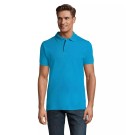POLO HOMME MANCHES COURTES AQUA 