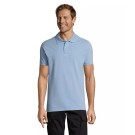 POLO HOMME MANCHES COURTES BLEU CIEL 
