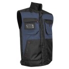 GILET DE TRAVAIL/BODYWARMER HOMME/FEMME AUTHENTIC MECHE BLEU FONCE/NOIR