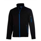 VESTE SOFTSHELL HIVER DE TRAVAIL HOMME ATLANTIC NOIR/ZIP BLEU ROYAL