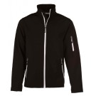 VESTE SOFTSHELL HIVER DE TRAVAIL HOMME ATLANTIC NOIR/ZIP BLANC