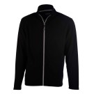 VESTE MICROPOLAIRE DE TRAVAIL HOMME ARCTIC NOIR/ZIP ARGENT