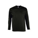 T-SHIRT DE TRAVAIL MANCHES LONGUES 150 G NOIR T. 3XL