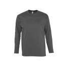 T-SHIRT DE TRAVAIL MANCHES LONGUES 150 G GRIS FONCÉ