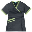 TUNIQUE PROFESSIONNELLE FEMME LILEE CARBONE/VERT 