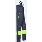COTTE DE TRAVAIL A BRETELLES FROID ARBUS JAUNE FLUO/MARINE 