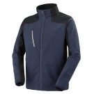 VESTE SOFTSHELL HIVER DE TRAVAIL HOMME/FEMME TEREK MANCHES AMOVIBLES NAVY/NOIR 