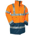 PARKA HAUTE VISIBILITÉ TEIHO ORANGE FLUO/MARINE 