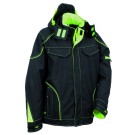 VESTE SOFTSHELL HIVER DE TRAVAIL HOMME/FEMME TECKA NOIR/LIME