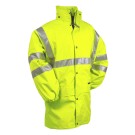 VESTE DE PLUIE RÉFLÉCHISSANTE MAEVA JAUNE FLUO