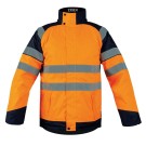 PARKA HAUTE VISIBILITÉ EIGER ORANGE FLUO/MARINE
