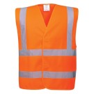 GILET HAUTE VISIBILITÉ ANTISTATIQUE RETARDATEUR DE FLAMME ORANGE FLUO