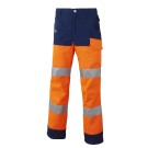 PANTALON RÉFLÉCHISSANT LIGHT VERY LIGHT ORANGE FLUO/MARINE