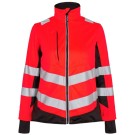SOFTSHELL FEMME HAUTE VISIBILITE SAFETY ROUGE/NOIR 