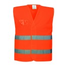 GILET HAUTE VISIBILITÉ SEMI-GRILLAGE C494 ORANGE FLUO