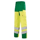 PANTALON RÉFLÉCHISSANT HOMME/FEMME IRIS JAUNE FLUO/VERT ALPIN  